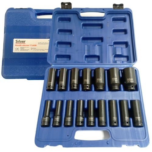 UDAROWE KLUCZE NASADOWE 1/2 NASADKI DŁUGIE 10-32mm 16 elementów na Arena.pl