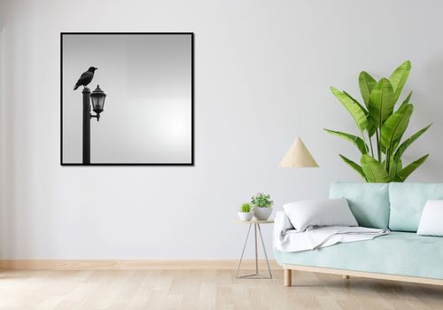 Plakat 100x100cm Samotny Postój Kruka na Arena.pl