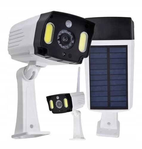 LAMPA SOLARNA ATRAPA KAMERY 2W1 CZUJNIK RUCHU 20W na Arena.pl