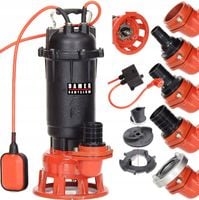 POMPA PX5000+ DO WODY BRUDNEJ CZYSTEJ SZAMBA ROZDRABNIACZ 100%MIEDŹ ŻELIWNA