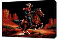 Obraz 70x50cm Galop przez Prerię