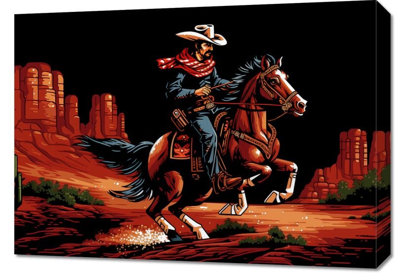 Obraz 70x50cm Galop przez Prerię zdjęcie 1