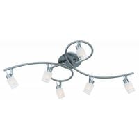 Lampa plafon 6xG9 w zestawie Nikiel Mat WYPRZEDAŻ