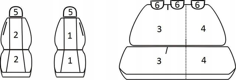 Pokrowce miarowe do Citroen Berlingo I (2002-2010) zdjęcie 2