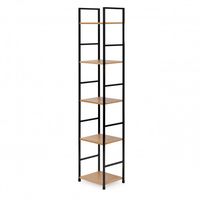 REGAŁ DREWNIANY LOFTOWY 5 PÓŁEK STYL NOWOCZESNY MODERNHOME