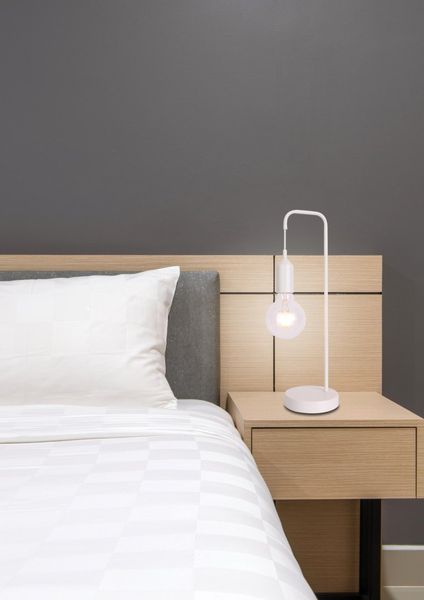 Laren lampa stołowa 1x40W E27 biały zdjęcie 2