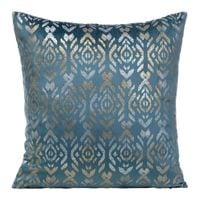 POSZEWKA NADRUK BOHO WELUR VELVET 40X40 NIEBIESKA