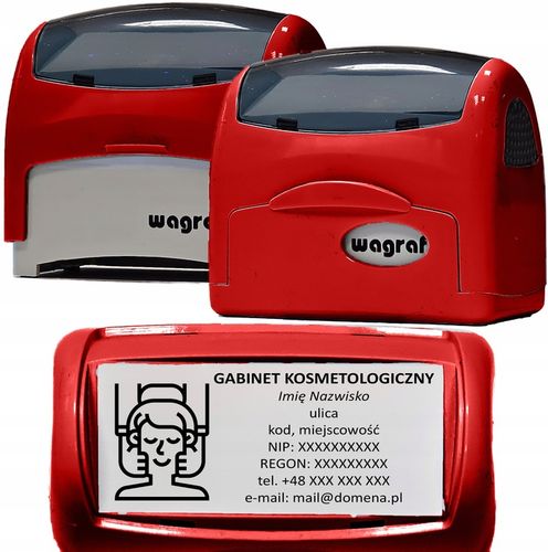 Wagraf A4 PIECZĄTKA do 8 wersów - 12 kolorów obudowy na Arena.pl