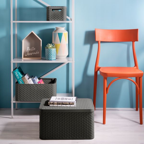 Curver Koszyk Pojemnik Z Pokrywką Przechowywanie zdjęcie 2