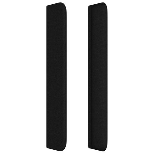 Zagłówek uszak, czarny, 147x16x118/128 cm, tkanina na Arena.pl