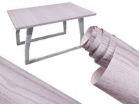 Folia Rolka Samoprzylepna Okleina Tapeta Dąb Srebrno-Szary 1,22X50M