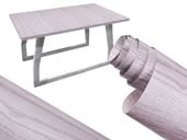 Folia Rolka Samoprzylepna Okleina Tapeta Dąb Srebrno-Szary 1,22X50M