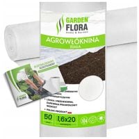 AGROWŁÓKNINA BIAŁA OKRYCIOWA 1,6x20m ZIMOWA WŁÓKNINA do OCHRONY ROŚLIN 50g