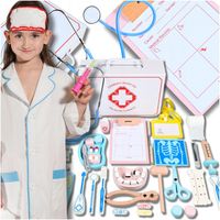 ZESTAW LEKARZA DLA DZIECI WALIZKA APTECZKA PIELĘGNIARKA MAŁY DOKTOR
