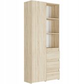 REGAŁ KSIĄŻKI BIUROWY 3 SZUFLADY B-80-S3 SONOMA