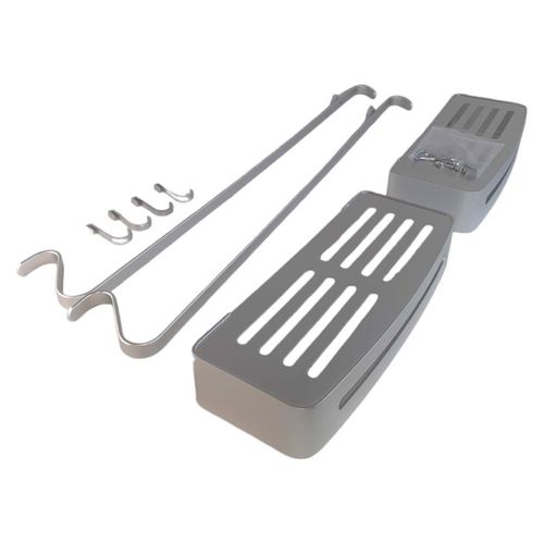 Półka wisząca pod prysznic 2 poziomy srebrny na Arena.pl