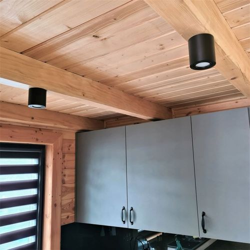 Oprawa natynkowa halogenowa TUBA LED GU10 Ruchoma CZARNA SPOT sufitowa na Arena.pl