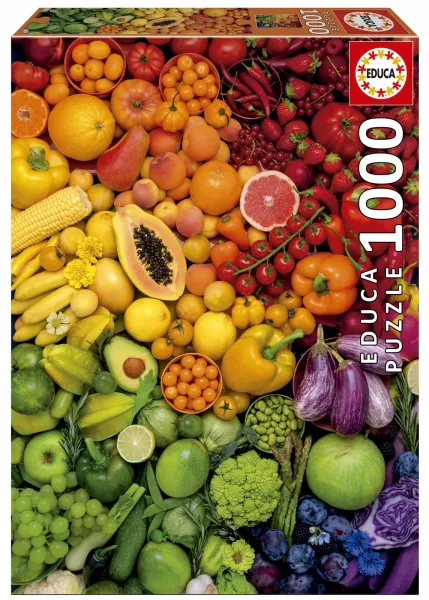 Puzzle Educa 1000 elementów Educa Puzzle 1000 el. Kolorowe witaminy zdjęcie 1