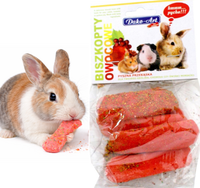 DAKO-ART Biszkopty Owocowe przysmak królika gryzoni ptaków papugi 50g