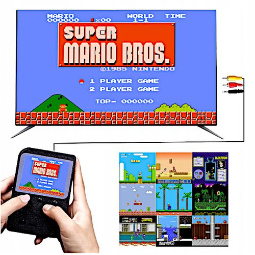 Przenośna GRA MINI KONSOLA DO GIER SUP Game Box 400 GIER Mix Kolorów na Arena.pl