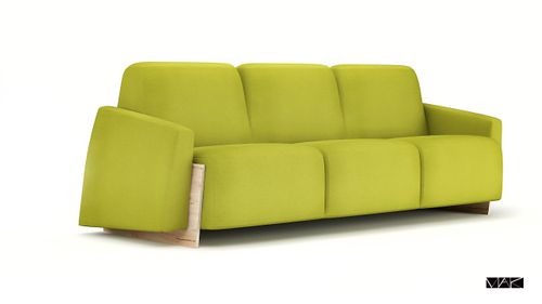 Sofa Bao 225 cm zielona  D2 na Arena.pl
