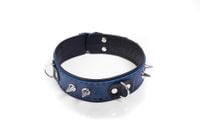 obroża  collar crazy horse blue, big