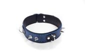 obroża  collar crazy horse blue, big