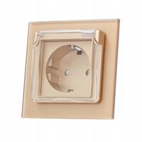 GNIAZDO 16A LIVOLO ZŁOTE BRYZGOSZCZELNE IP44