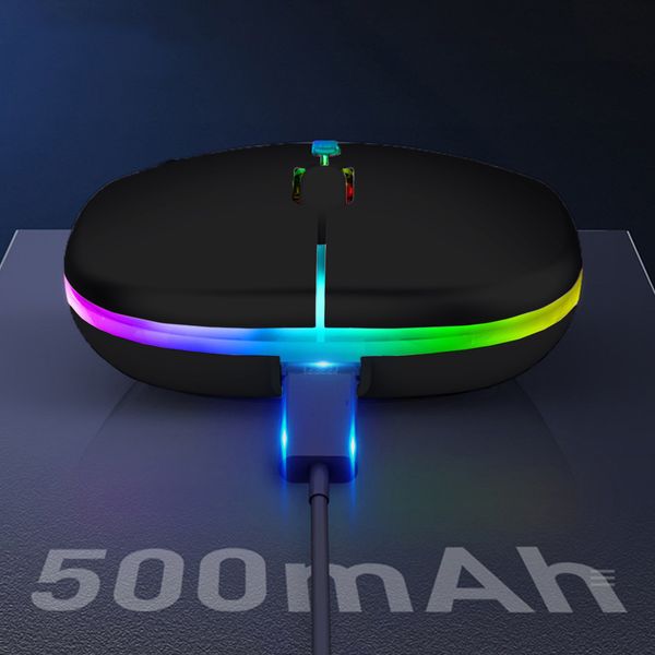 MYSZKA BEZPRZEWODOWA NA BLUETOOTH USB MYSZ KOMPUTEROWA DO LAPTOPA RGB zdjęcie 2