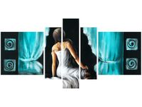 OBRAZ KOBIETA TURKUSIE