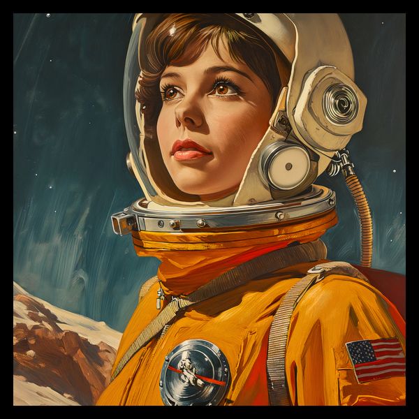 Plakat 30x30cm Pionierka Kosmosu zdjęcie 2