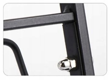 Koszyk Piętrowy Dwupoziomowy na Owoce Warzywa Czarny Organizer do na Arena.pl