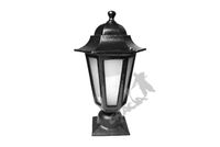 LAMPA F01 NA SŁUPEK Z KLOSZEM ALUMINIOWYM ŻELIWNA Z KLOSZEM RETRO