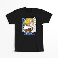 Koszulka Czarna Attack on titan WYBIERZ KOLOR KOSZULKI I FASON Męska 3XL