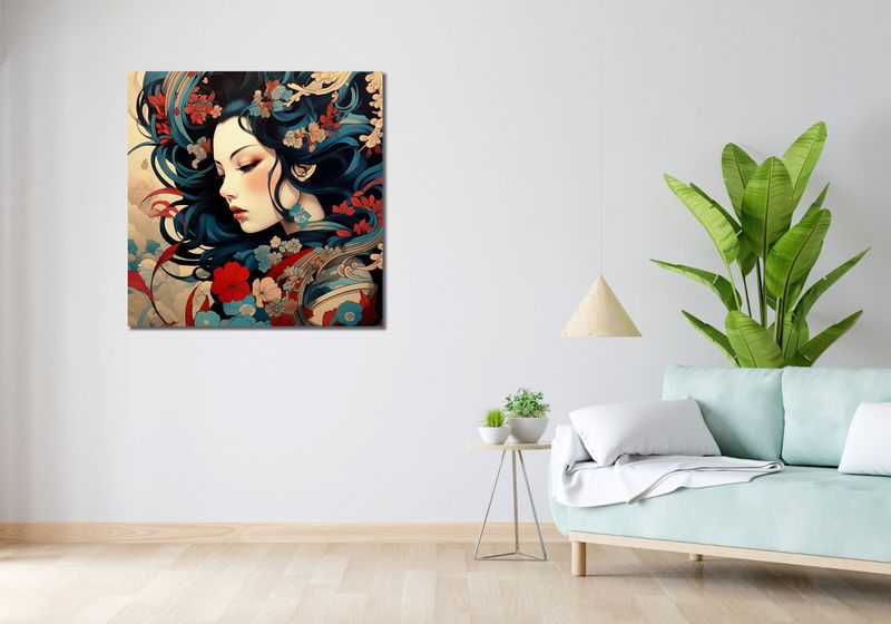 Obraz 90x90cm Szeptucha w Ogrodzie zdjęcie 2