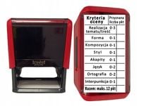 Pieczątka dla nauczycieli pomoc przy ocenianiu uczniów KRYTERIA OCENY 12pkt