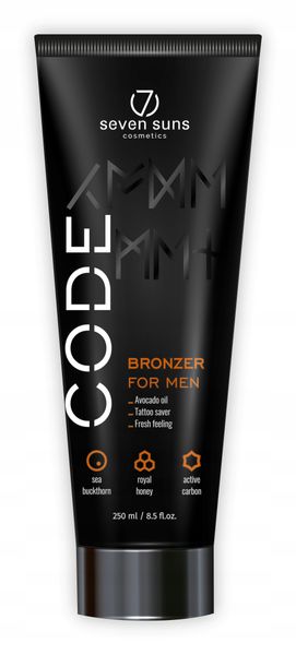 7suns Code Bronzer Dla Mężczyzn 250ml + Podwójne Lusterko Gratis zdjęcie 2