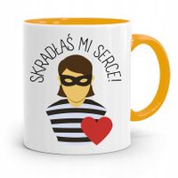 Kubek Żółty Dla Dziewczyny Skradłaś Mi Serce Z Nadrukiem Ze Zdjęciem