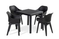 Zestaw Mebli Ogrodowych Liveto Uno 4 krzesła + stolik.