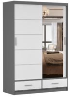 Szafa przesuwna FLORENCE 150 z lustrem półki garderoba SZB duża PRODUCENT