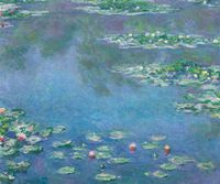Plakat 60x50cm Water Lilies, Monet Vintage do Salonu