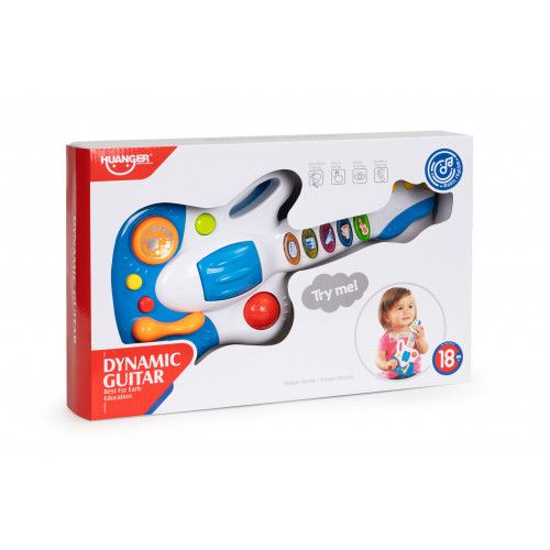 GITARA ELEKTRYCZNA DLA DZIECI 5 PRZYCISKI KREATYWNA ZABAWA na Arena.pl