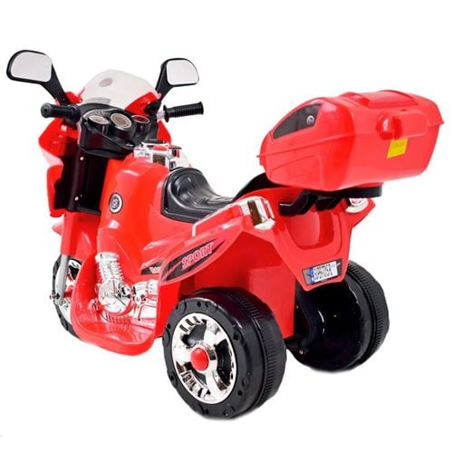 MOTOREK ŚCIGACZ NA AKUMULATOR Z KUFERKIEM I DŹWIĘKAMI MOTOR-518 na Arena.pl