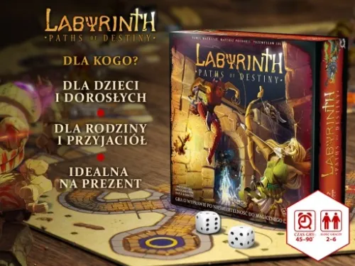 GRA PLANSZOWA Labirynt Ścieżki Przeznaczenia TWÓJ PREZENT na Walentynki na Arena.pl