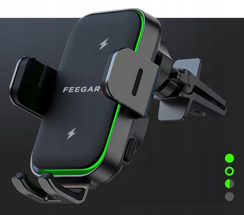 Uchwyt Samochodowy Na Telefon Feegar Qh400 Ładowarka Indukcja Szyba Kokpit na Arena.pl
