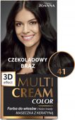JOANNA MULTI CREAM COLOR FARBA DO WŁOSÓW NR 41 CZEKOLADOWY BRĄZ 1 SZT