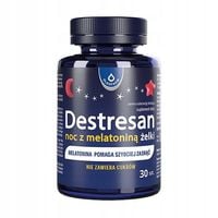 Oleofarm Destresan noc z melatoniną, żelki, smak wiśniowy, 30 szt.