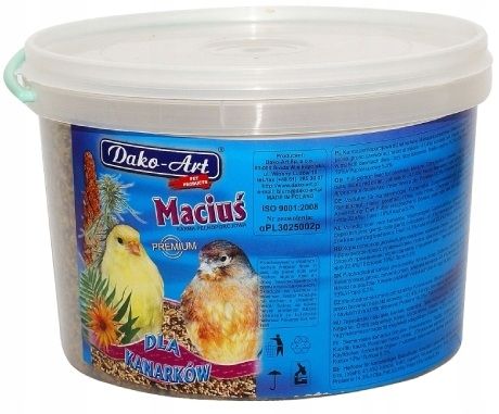 pokarm dla kanarków karma kanarek wiaderko 3 litr #210 na Arena.pl