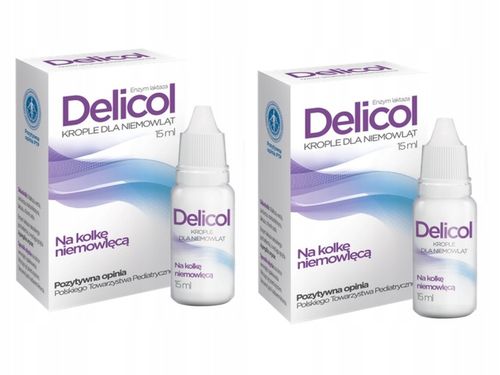 DELICOL krople na kolkę dla niemowląt ZESTAW 2 x 15 ml na Arena.pl