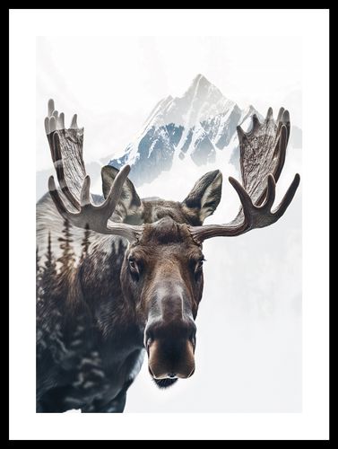 Plakat 29,7x42cm Łoś Duch Lasu na Arena.pl